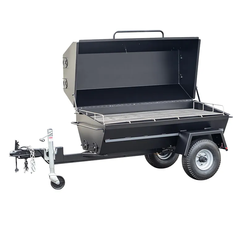 Meadow Creek PR60T 60″ Charcoal Pig Roaster Trailer - Image 2