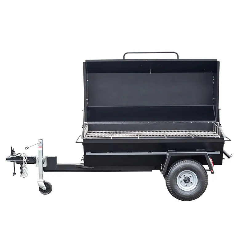 Meadow Creek PR60T 60″ Charcoal Pig Roaster Trailer - Image 3