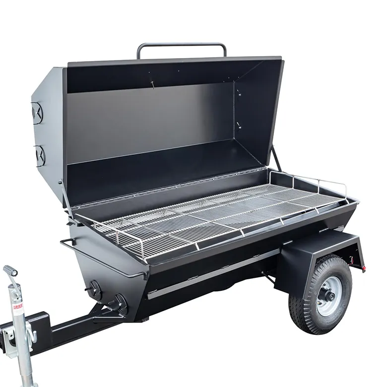 Meadow Creek PR60T 60″ Charcoal Pig Roaster Trailer - Image 9