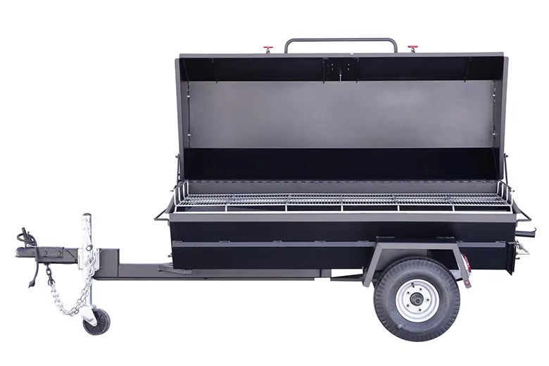 Meadow Creek PR72T 72″ Charcoal Pig Roaster Trailer - Image 4
