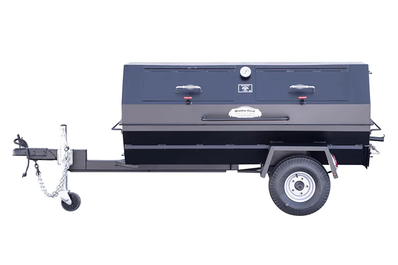 Meadow Creek PR72T 72″ Charcoal Pig Roaster Trailer - Image 3